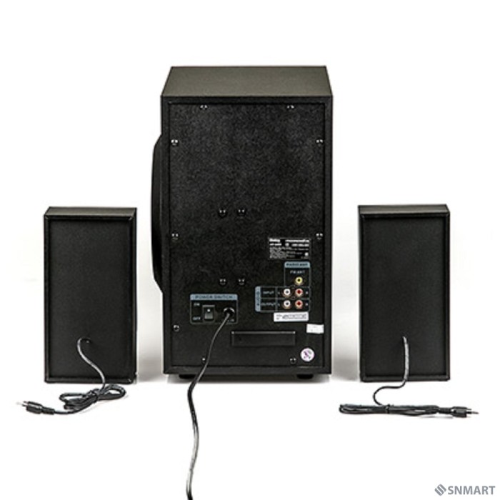Dialog Progressive AP-240B BLACK - акустические колонки 2.1, 50W+2*10W RMS, Bluetooth, USB+SD reader