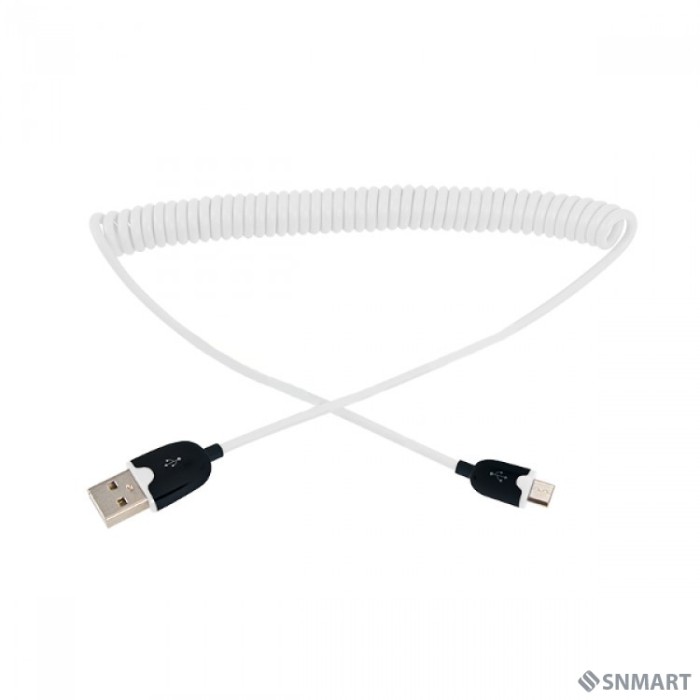 Rexant (18-4301) Кабель USB-A  -  micro USB, 2,4А,  1м, белый, витой