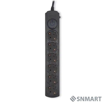 Ippon Сетевой фильтр BK-6-EU-3-16-B, 3м, черный