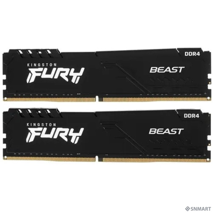 Kingston DDR4 DIMM 16GB Kit 2x8Gb KF432C16BBK2/16 PC4-25600, 3200MHz, CL16
