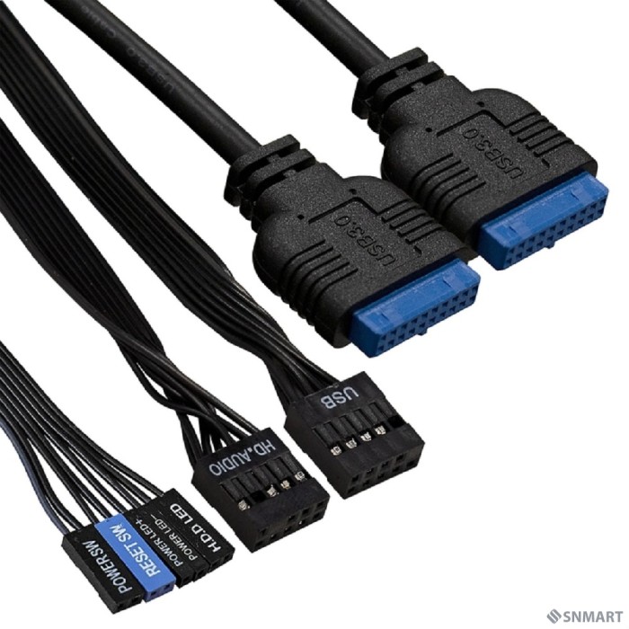 Exegate EX286439RUS Корпус Minitower ExeGate BA-309U2-AA400 (mATX, БП AA400 с вент. 8см, 1*USB+2*USB3.0, HD аудио, черный)