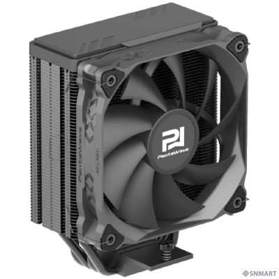 Кулер PentaWave PC-Z04E BK  LGA115X/1200/1700/AM4/AM5 (20 шт/кор, TDP 220W, 1*120mm PWM Fan, 4 тепловые трубки 6мм, 600-1850RPM, 12-32,6dBa)