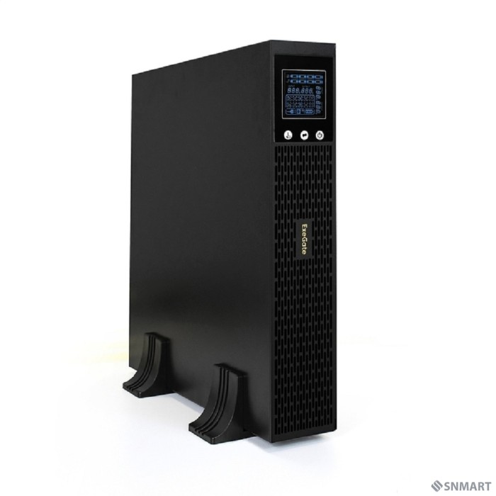 Exegate EX293052RUS ИБП Pure Sine Wave ExeGate SinePower UHB-2000.LCD.AVR.1SH.4C13.RJ.USB.2U <2000VA/1600W, LCD, AVR, 1*Schuko+4*C13 , RJ45/11, USB, Rackmount 2U/Tower, металлический корпус, Black>