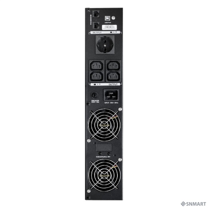 Exegate EX293052RUS ИБП Pure Sine Wave ExeGate SinePower UHB-2000.LCD.AVR.1SH.4C13.RJ.USB.2U <2000VA/1600W, LCD, AVR, 1*Schuko+4*C13 , RJ45/11, USB, Rackmount 2U/Tower, металлический корпус, Black>