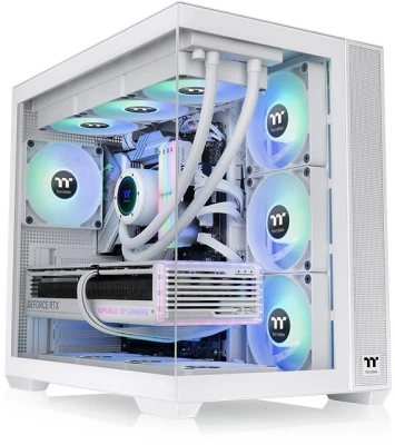 Компьютерный корпус Thermaltake View 380 TG ARGB белый без БП ATX