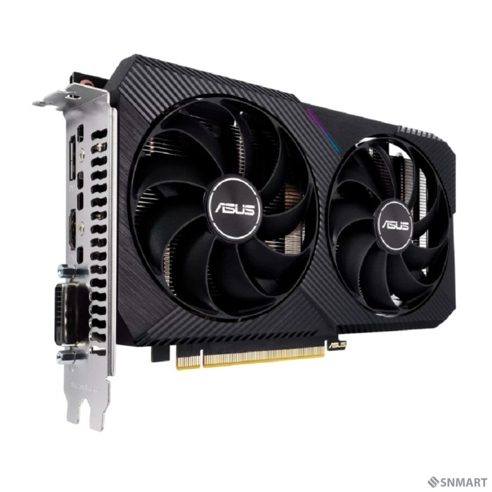 Видеокарта ASUS GeForce RTX 3050 Dual V2 OC Edition 8GB GDDR6 128bit DP/DVI/HDMI (DUAL-RTX3050-O8G-V2) RTL