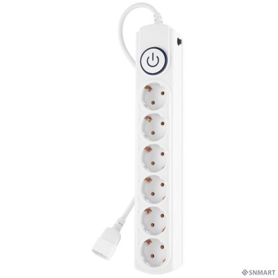 Ippon Сетевой фильтр BK-6-UPS-1.8-10-W, 1.8м, белый