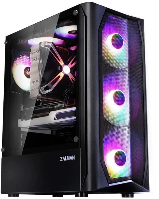 Компьютерный корпус Zalman N4 REV.1 черный без БП ATX