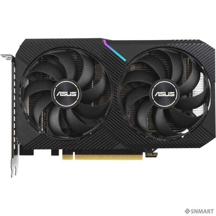 Видеокарта ASUS GeForce RTX 3060 Dual OC Edition 12GB GDDR6 192bit 3*DP/HDMI  (DUAL-RTX3060-O12G-V2) RTL