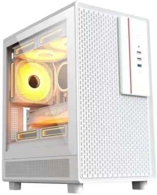 Компьютерный корпус Accord M3301 белый без БП mATX