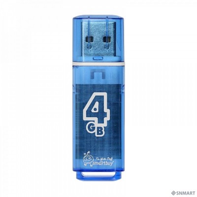 Smartbuy USB Drive 4GB Glossy series Blue (SB4GBGS-B)