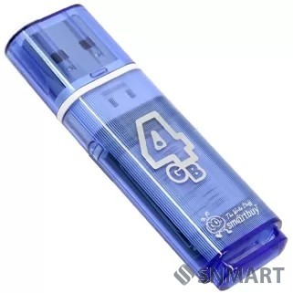 Smartbuy USB Drive 4GB Glossy series Blue (SB4GBGS-B)