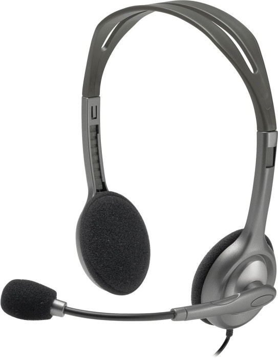 Наушники с микрофоном Logitech Stereo H110 серебристый 1.8м накладные оголовье (981-000271)