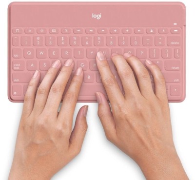 Клавиатура Logitech Keys-To-Go розовый USB беспроводная BT slim Multimedia
