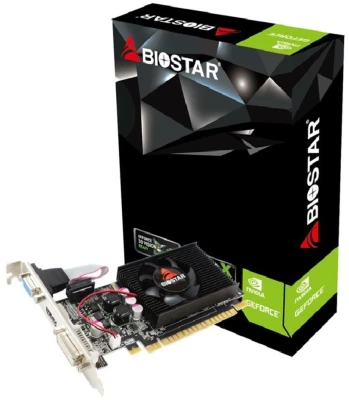 Видеокарта Biostar NVIDIA GeForce G210 1Gb 64bit DDR3 Low Profile (G210-1GB D3 LP)