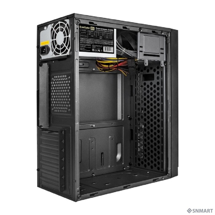 Exegate EX291148RUS Корпус Minitower ExeGate BAA-105U2-01-AA500 (mATX, БП AA500 с вент. 8см, 2*USB+2*USB3.0, аудио, черный)