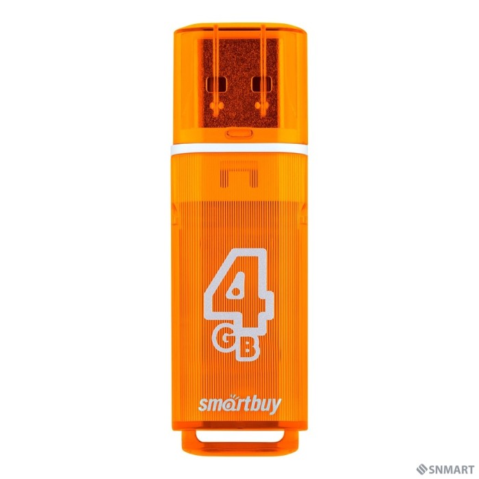 Smartbuy USB Drive 4GB Glossy series Orange (SB4GBGS-Or)