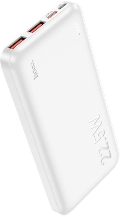 Мобильный аккумулятор Hoco J101 Astute white 10000mAh QC/PD 3A 2xUSB-A/USB-C серый