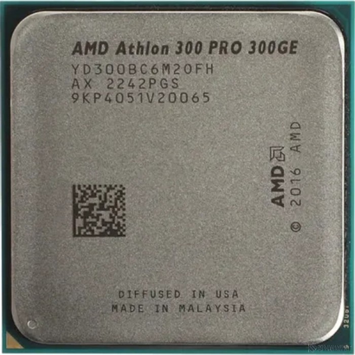 CPU AMD Athlon (300) PRO 300GE OEM (YD300BC6M2OFH) [(3.4GHz,5MB,35W,AM4) tray, with Radeon Vega Graphics]