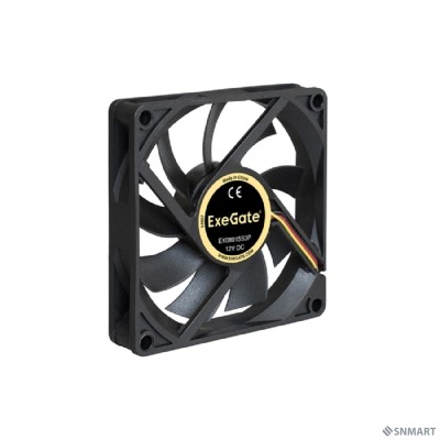 Exegate EX180973RUS Вентилятор ExeGate Mirage-S 80x80x15 подшипник скольжения, 2000 RPM, 23dB, 3pin