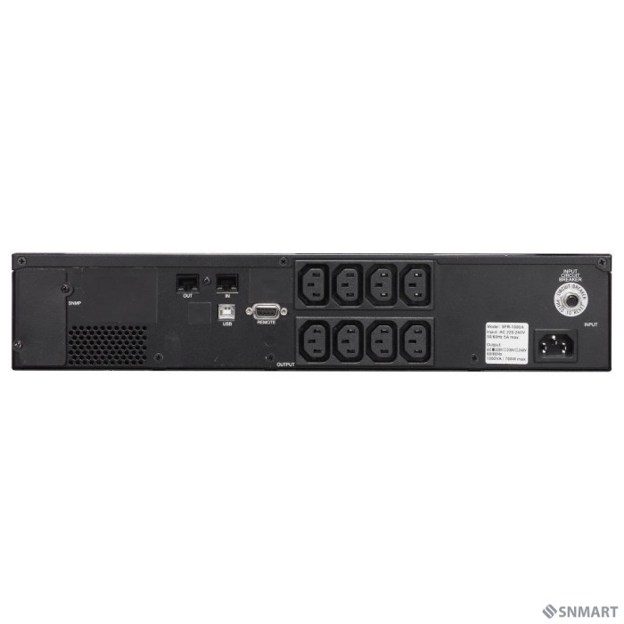 PowerCom Smart King Pro+ SPR-2000 LCD ИБП [Line-Interactive, 2000VA / 1600W, Rack/Tower, 8xC13 + 1xC19, Serial+USB, SmartSlot] (1152577)