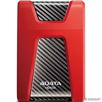 A-Data Portable HDD 1Tb HD650 AHD650-1TU31-CRD [USB 3.1, 2.5&quot;, Red] Противоударный Slim