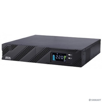 PowerCom Smart King Pro+ SPR-3000 LCD ИБП [ Line-Interactive, 3000VA / 2100W, Rack/Tower, 8xC13 + 1xC19, Serial+USB, SmartSlot] (1152579)