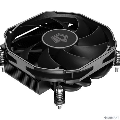 Cooler ID-Cooling IS-30i BLACK LGA1700/1200/115X низкопрофильный высота 30mm (36шт/кор, TDP 100W, PWM, 4 тепл.трубки прямого контакта, FAN 92mm) BOX