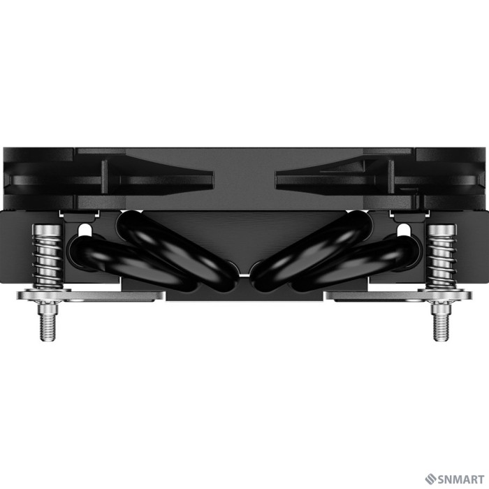 Cooler ID-Cooling IS-30i BLACK LGA1700/1200/115X низкопрофильный высота 30mm (36шт/кор, TDP 100W, PWM, 4 тепл.трубки прямого контакта, FAN 92mm) BOX