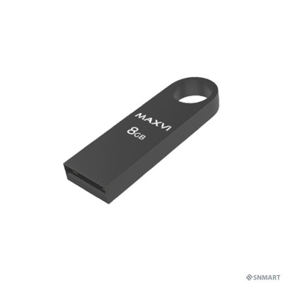 Maxvi USB Drive 8GB MK dark-grey, монолит, металл, USB 2.0 FD8GBUSB20C10MK