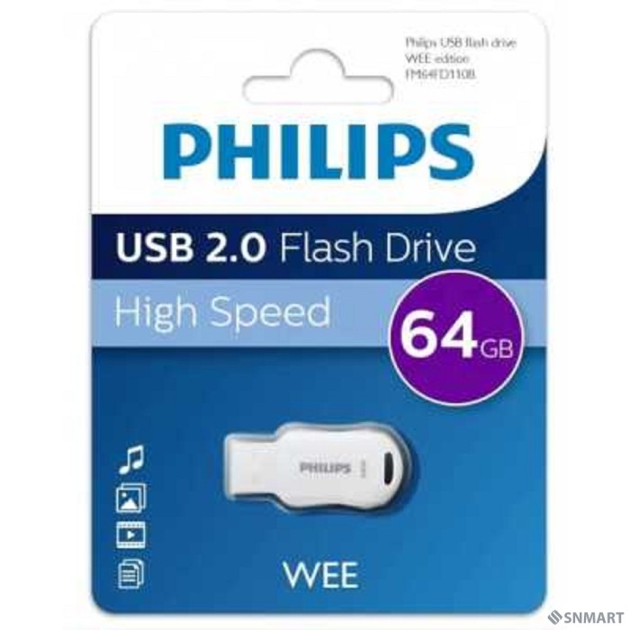 PHILIPS USB Drive 64GB PHILIPS WEE 2.0 64GB, USB 2.0