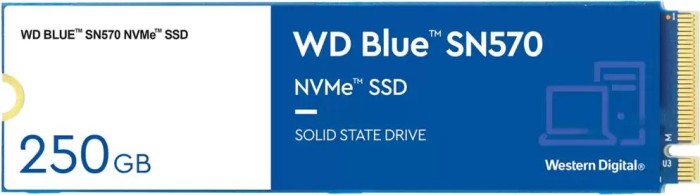 Накопитель SSD WD 250 ГБ Blue SN570 M.2 PCIe 3.0 x4 (WDS250G3B0C)