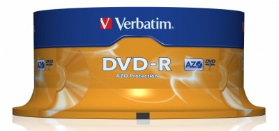 Диск DVD-RW Verbatim 4.7Gb 4x Cake Box (10шт) (43552)