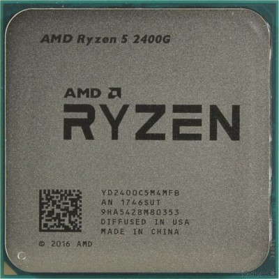 CPU AMD Ryzen 5 2400G OEM (YD2400C5M4MFB)[3.9GHz, 4MB, 65W, AM4, RX Vega Graphics]