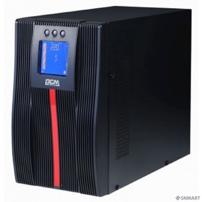 PowerCom Macan MAC-1500 ИБП [On-Line, 1500VA / 1500W, Tower, 6xC13, LCD, Serial+USB, SNMPslot, подкл. доп. батарей] (1186436)