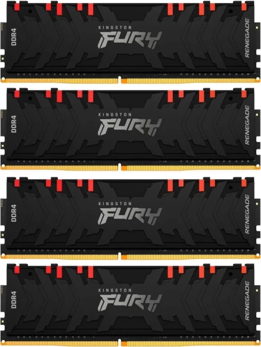 Оперативная память DDR4 Kingston Fury Renegade RGB 4x8 ГБ 3600MHz (KF436C16RBAK4/32)