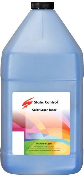 Тонер Static Control HM775-1KG-COS голубой флакон 1000гр. для принтера HP M775/M553/M663/M25x/M45x/CP1525/CP5525