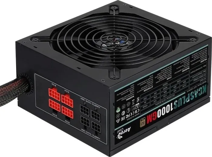 Блок питания для компьютера Aerocool KCAS PLUS 1000GM Gold 1000w 140мм