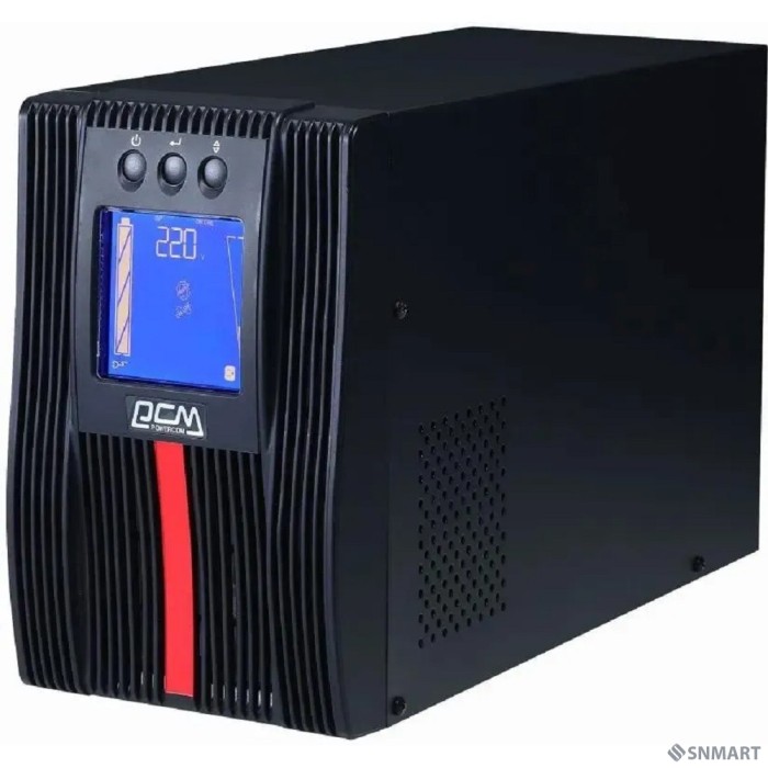 PowerCom Macan MAC-2000 ИБП [On-Line, 2000VA/2000W, Tower, IEC, LCD, Serial+USB, SNMPslot, подкл. доп. батарей] (1034862)