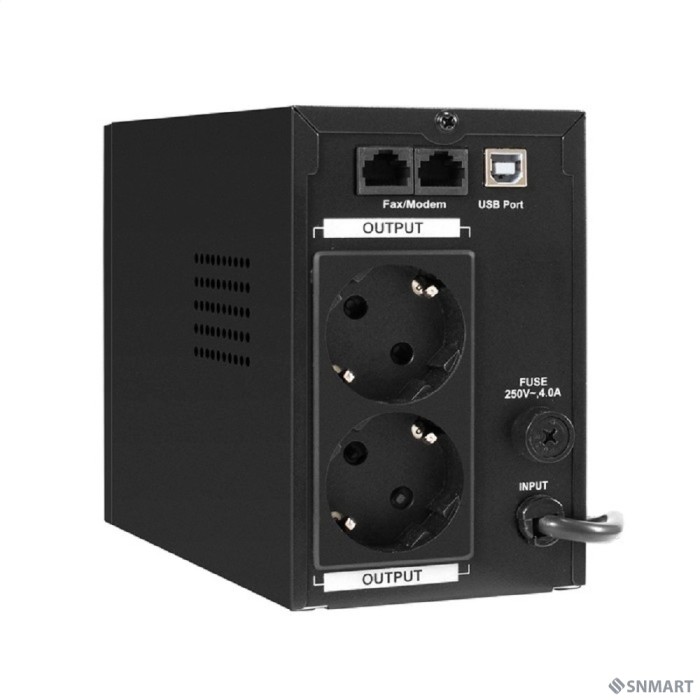 Exegate EX294614RUS ИБП ExeGate SpecialPro Smart LLB-500.LCD.AVR.2SH.USB <500VA/300W, LCD, AVR, 2*Schuko, USB, Black>