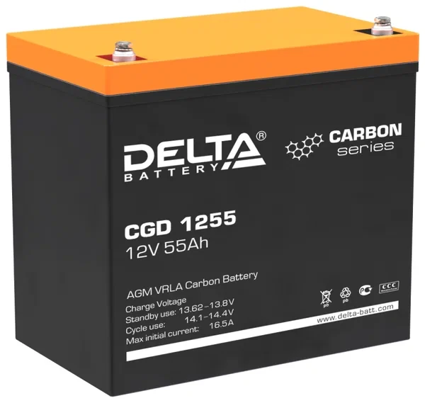 Батарея для ИБП Delta CGD 1255 12В 55Ач
