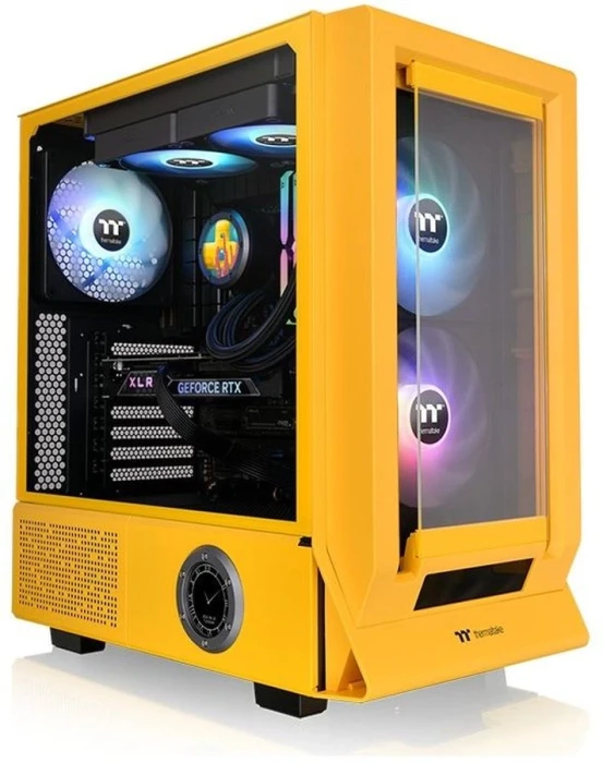 Компьютерный корпус Thermaltake Ceres 350 MX Bumblebee желтый без БП ATX