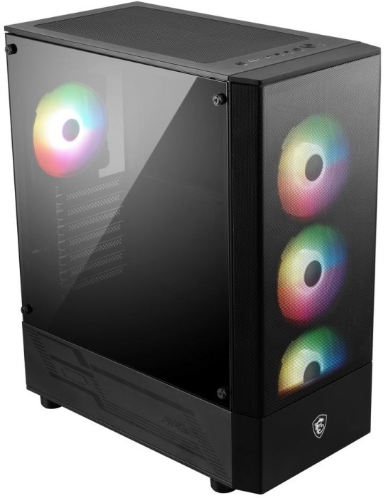 Корпус MSI MAG Forge 112R черный без БП ATX 2x120mm 4x140mm 2xUSB3.0 audio bott PSU