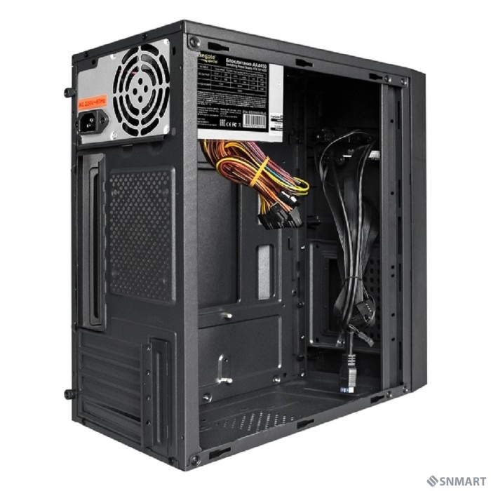 Exegate EX291274RUS Корпус Minitower ExeGate BAA-109U2-AAA450 (mATX, AAA450 8см, 2*USB+2*USB3.0, аудио, черный)