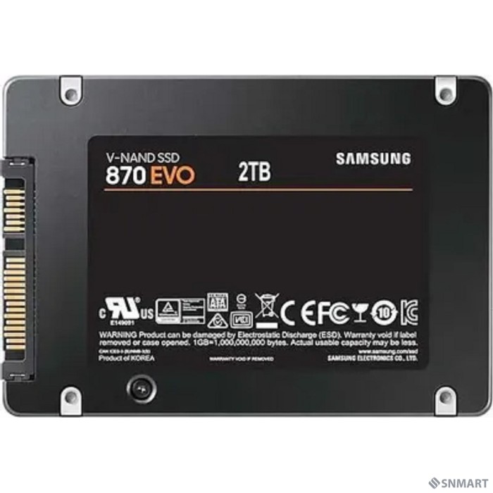 Samsung SSD 2Tb 870 EVO Series MZ-77E2T0BW [SATA3.0, 7mm, MGX V-NAND]