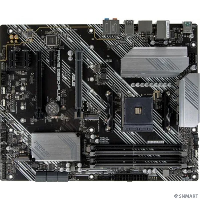 ASUS PRIME B550-PLUS (Socket AM4, ATX, 4xDDR4(128GB), DP/HDMI, 1xPCIe 4.0x16/1xPCIe 3.0x16, 3xPCIe 3.0, 1xLAN, 6xSATA 6Gb/s, 2xM.2, 1xType-C, 5xUSB 3.2, 2xUSB 2.0)