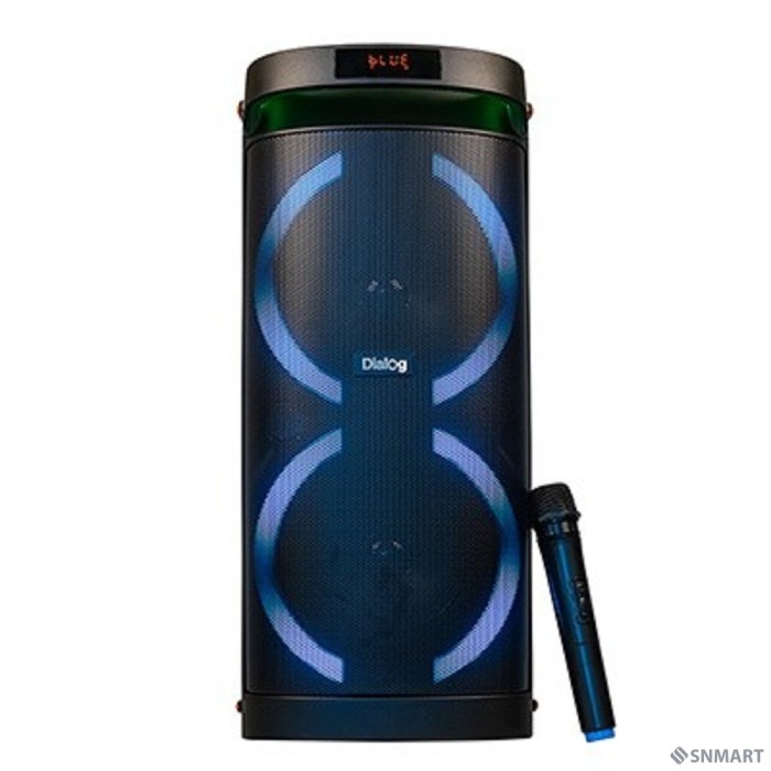 Dialog Oscar AO-300 - акустическая колонка 1.0, 80WRMS, Караоке с беспр. микр.,  BT+FM+USB+SD+LED