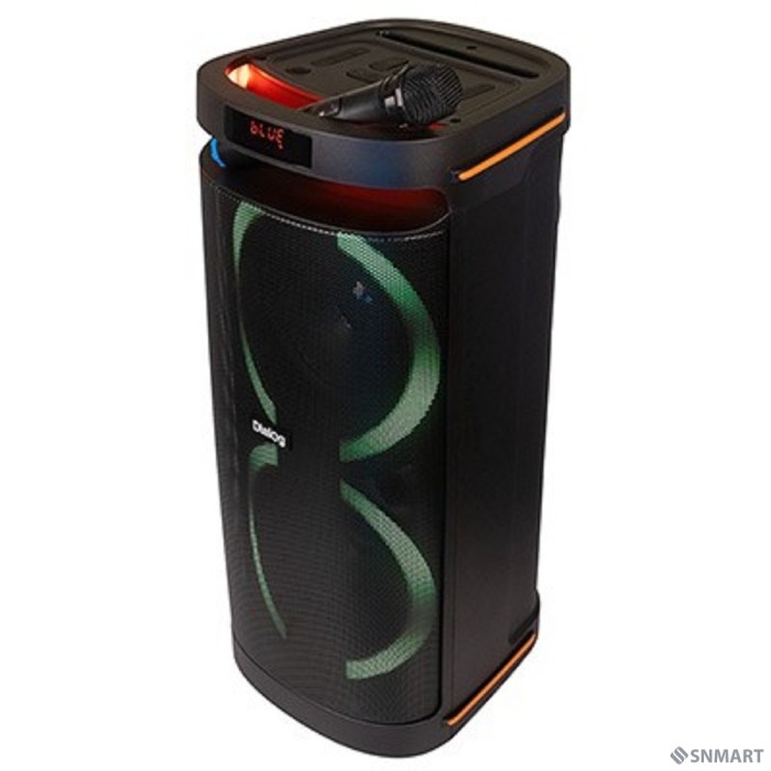 Dialog Oscar AO-300 - акустическая колонка 1.0, 80WRMS, Караоке с беспр. микр.,  BT+FM+USB+SD+LED