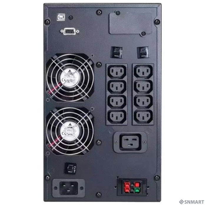 PowerCom Macan MAC-3000 ИБП [On-Line, 3000VA / 3000W, Tower, IEC, LCD, Serial+USB, SNMPslot, подкл. доп. батарей] (1034863)