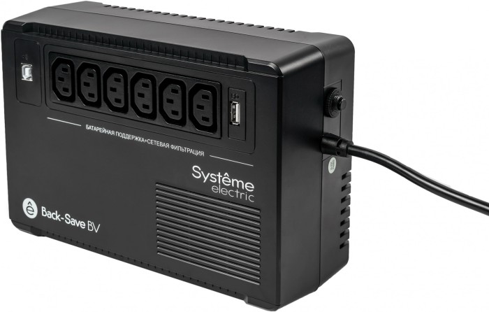 Источник бесперебойного питания Systeme Electriс BV BVSE800I 480Вт 800ВА черный